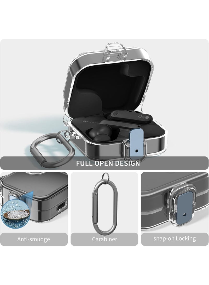 QIRG for CMF Buds Pro 2/Buds 2/Buds 2 Plus Case Cover, Transparent and Protective Soft TPU Case for CMF Buds Pro 2 Charging Headphones, Secure Locking System with Keychain (Clear) - Image 3